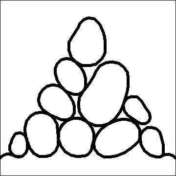 (image for) 60 Degree Small Pebble Triangle p2p-L03323* - Click Image to Close